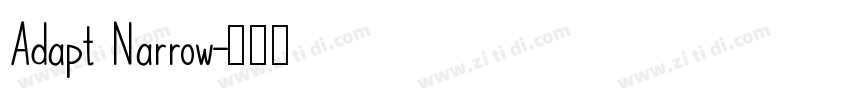 Adapt Narrow字体转换